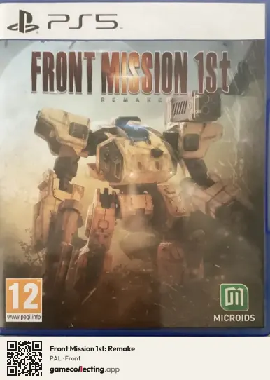 Front Mission 1st: Remake PlayStation 5, PAL box front