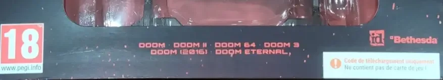 Doom Anthology, the PEGI square on its front