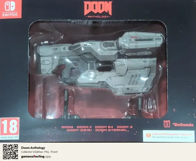 Doom Anthology Nintendo Switch, PAL box front