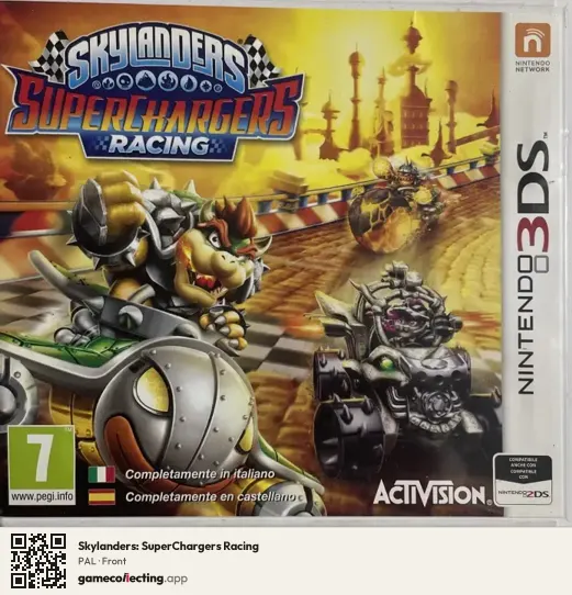 Skylanders: SuperChargers Racing Nintendo 3DS, PAL box front