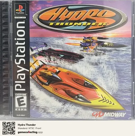 Hydro Thunder PlayStation, NTSC box front