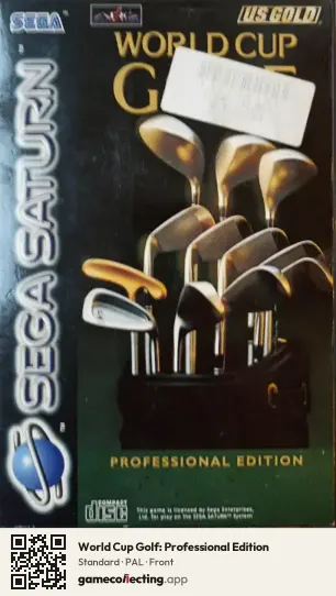 World Cup Golf: Professional Edition Sega Saturn, PAL box front