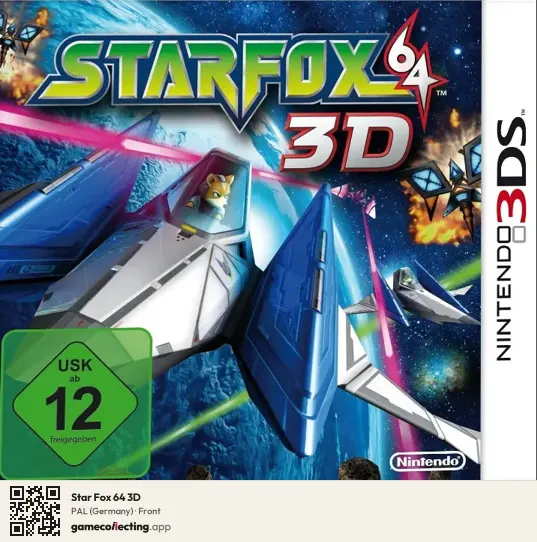 Star Fox 64 3D Nintendo 3DS, Germany box front