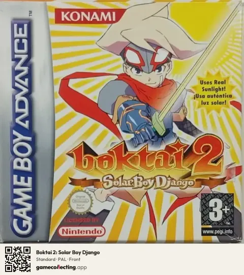 Boktai 2: Solar Boy Django Game Boy Advance, PAL box front