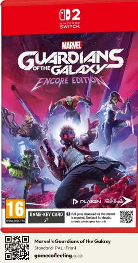 Marvel's Guardians of the Galaxy Nintendo Switch 2, PAL box front