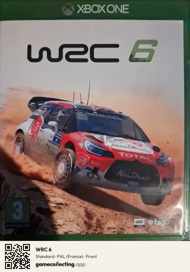 WRC 6 Xbox One, France box front