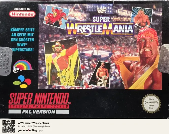 WWF Super WrestleMania Super Nintendo Entertainment System, Germany box front