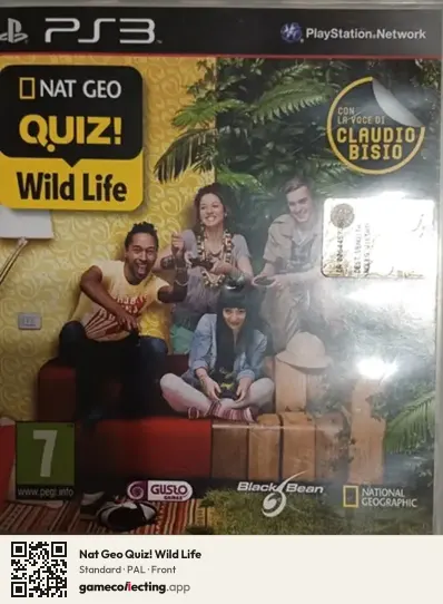 Nat Geo Quiz! Wild Life PlayStation 3, PAL box front