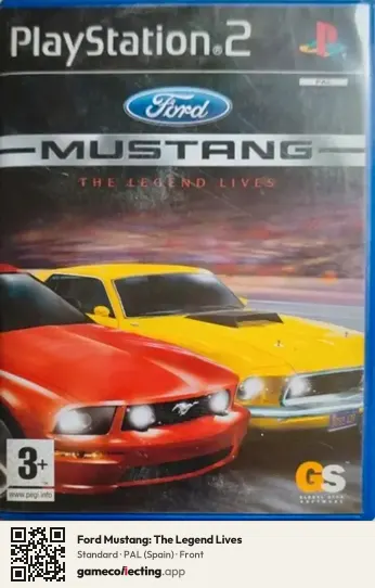 Ford Mustang: The Legend Lives PlayStation 2, Spain box front