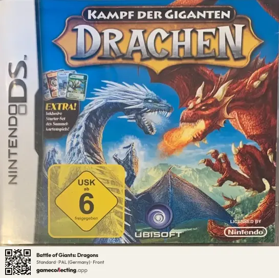 Battle of Giants: Dragons Nintendo DS, Germany box front