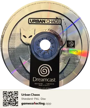 Urban Chaos Sega Dreamcast, PAL disc