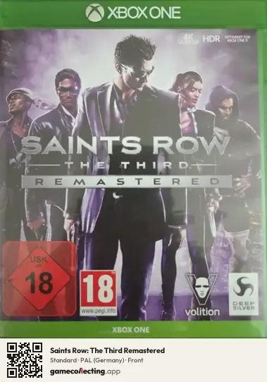 Saints Row: The Third Remastered Xbox One, Germany box front
