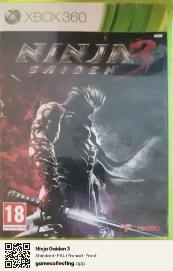 Ninja Gaiden 3 Xbox 360, France box front