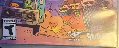 Turnip Boy Robs a Bank, the ESRB box on its front
