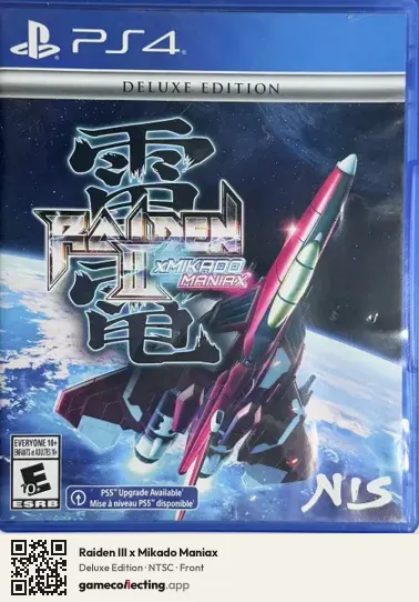 Raiden III x Mikado Maniax PlayStation 4, NTSC box front