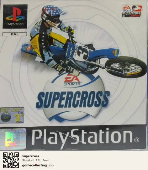 Supercross PlayStation, PAL box front
