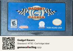 Gadget Racers Game Boy Advance, NTSC cartridge label