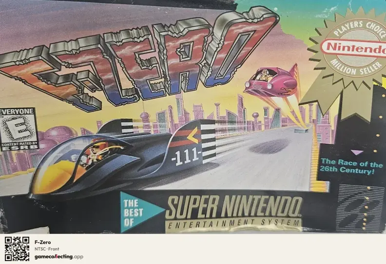 F-Zero Super Nintendo Entertainment System, NTSC box front