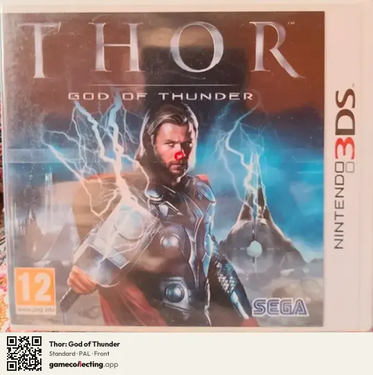 Thor: God of Thunder Nintendo 3DS, PAL box front
