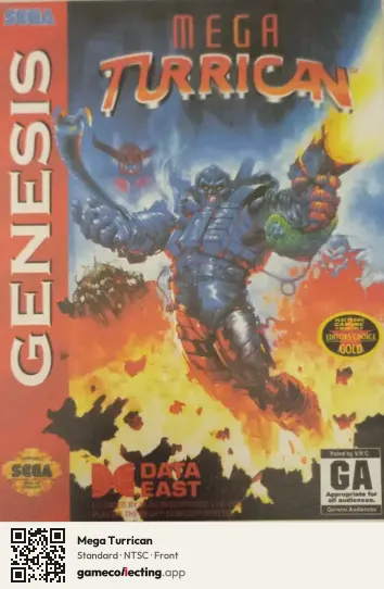 Mega Turrican Sega Mega Drive / Genesis, NTSC box front