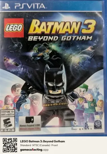 LEGO Batman 3: Beyond Gotham PlayStation Vita, Canada box front