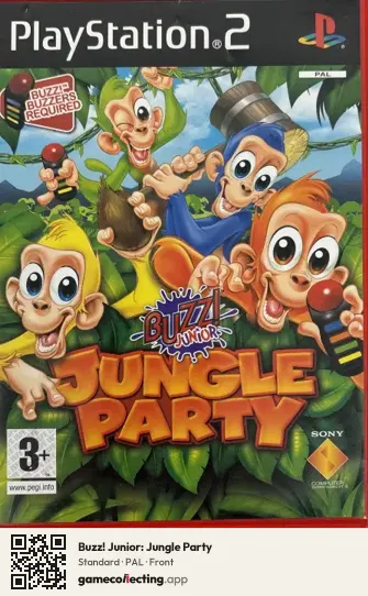 Buzz! Junior: Jungle Party PlayStation 2, PAL box front