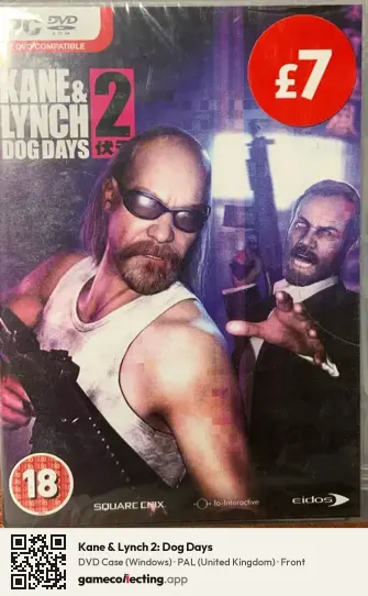 Kane & Lynch 2: Dog Days Computer, United Kingdom box front
