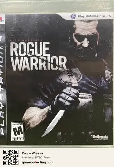 Rogue Warrior PlayStation 3, NTSC box front