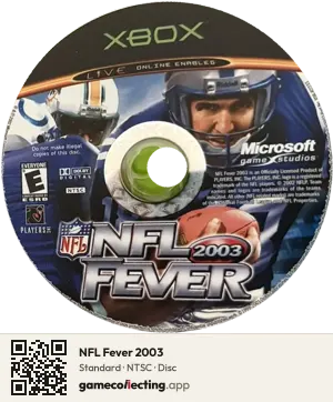 NFL Fever 2003 Xbox, NTSC disc