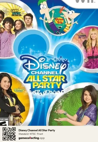 Disney Channel All Star Party Nintendo Wii, NTSC box front