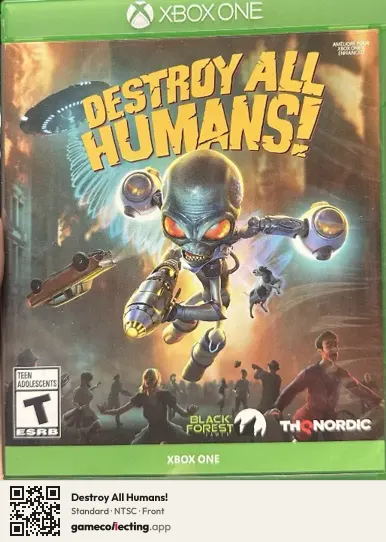 Destroy All Humans! Xbox One, NTSC box front