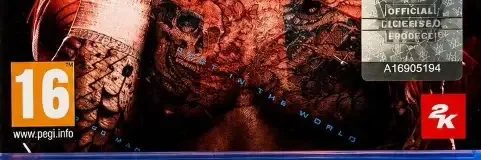 WWE 2K26, the PEGI square on its front