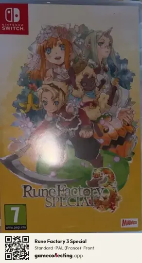 Rune Factory 3 Special Nintendo Switch, France box front