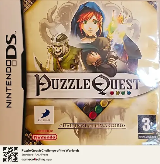Puzzle Quest: Challenge of the Warlords Nintendo DS, PAL box front