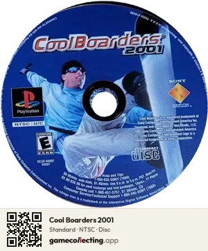 Cool Boarders 2001 PlayStation, NTSC disc