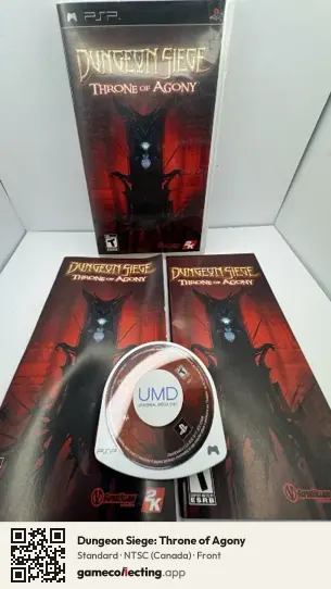Dungeon Siege: Throne of Agony PlayStation Portable, Canada box front