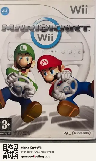 Mario Kart Wii Nintendo Wii, Italy box front