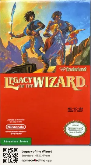 Legacy of the Wizard Nintendo Entertainment System, NTSC box front