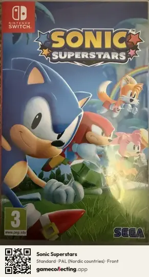 Sonic Superstars Nintendo Switch, Nordic countries box front
