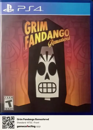 Grim Fandango Remastered PlayStation 4, NTSC box front