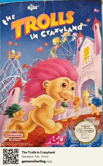 The Trolls in Crazyland Nintendo Entertainment System, PAL box front
