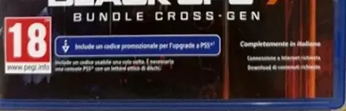 Call of Duty: Black Ops 7, the PEGI square on its front