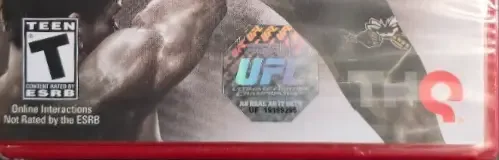 UFC Undisputed 3, the ESRB box on its front