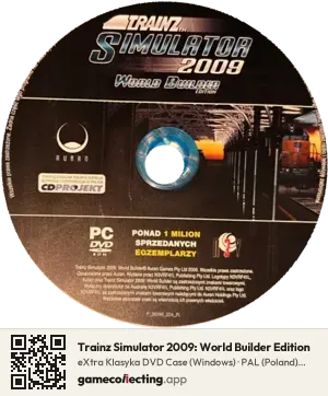 Trainz Simulator 2009: World Builder Edition Computer, PAL disc