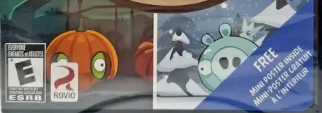 Angry Birds Seasons, the ESRB box on its front