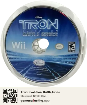 Tron: Evolution: Battle Grids Nintendo Wii, NTSC disc