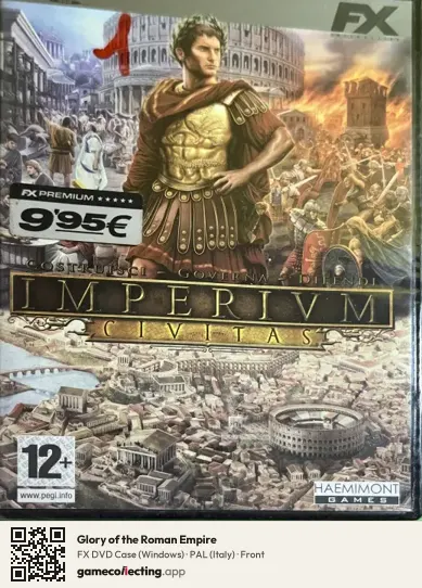 Glory of the Roman Empire Computer, Italy box front