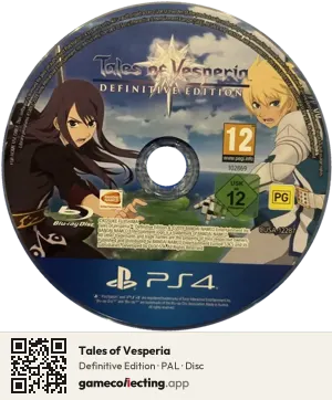 Tales of Vesperia PlayStation 4, PAL disc