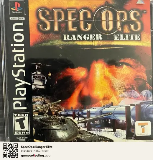 Spec Ops: Ranger Elite PlayStation, NTSC box front