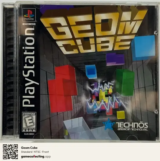 Geom Cube PlayStation, NTSC box front